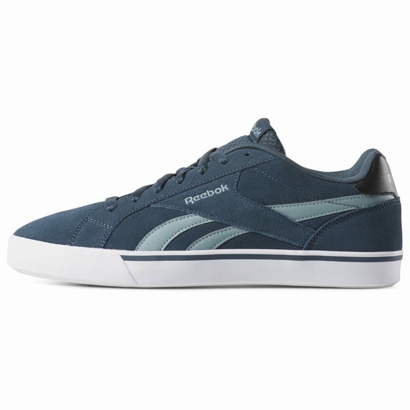 Reebok Royal Complete 2ls Shoes Mens Blue/Turquoise/Black/White India UL1672ZS